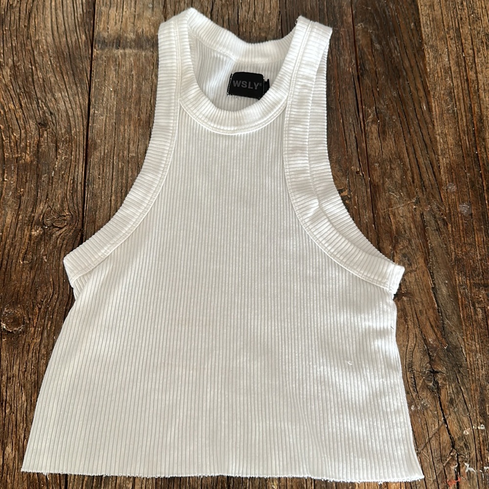 WESLEY Rivington Ribbed Cropped Tank - Picture 3 of 5